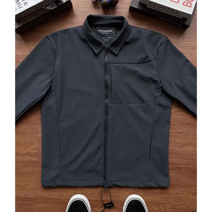 Front Shoulder Jacket for Men, Autumn and Spring, Stylish and High-end Coat