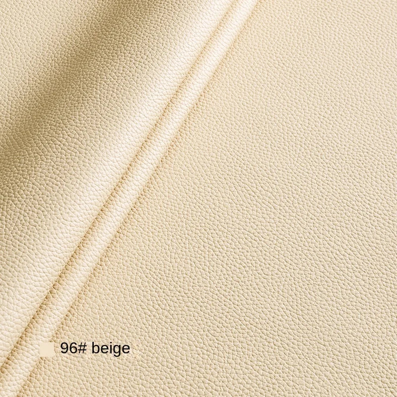 Litchi Textured PU Leather Fabric Thickened for Sofa Car Seats Designer Handmade Diy Sewing Material Cloth By The Meter