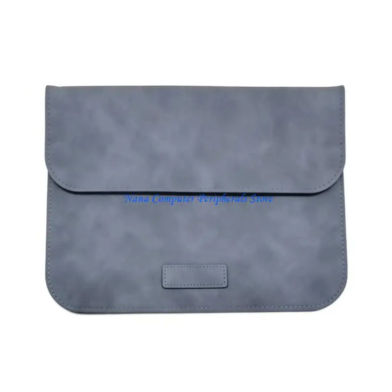 F68C Luxury 10/14/15inch Laptop Sleeve with Stand Full Leather Interior Shock Absorbing Padding Storage Travel Friendly