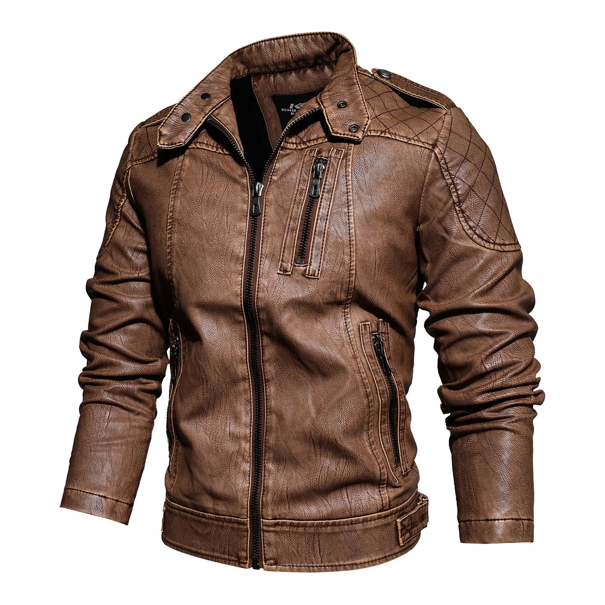Winter Leather Jacket Men's Chothing New Men Coat Jackets Coats Faux Leather Water Proof Vintage Biker Jacket Men Windproof