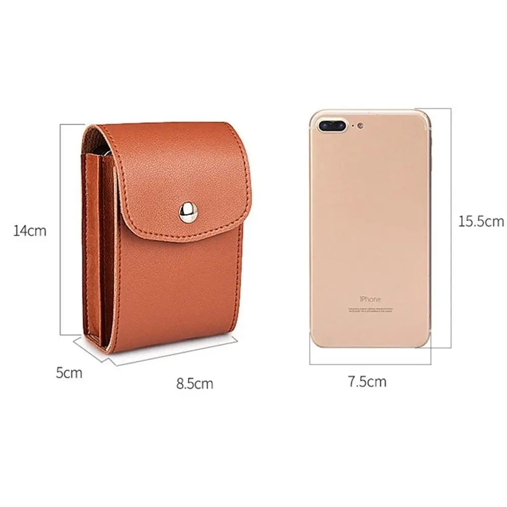 Notebook Accessories PU Leather Digital Storage Bag Portable Data Cable Bag Data Line Pack Laptop