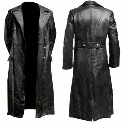 Leather Jacket Men Winter Fleece Motorcycle Faux Leather Jacket Removable Fur Collar Windbreaker Ropa De Hombre Slim Coat