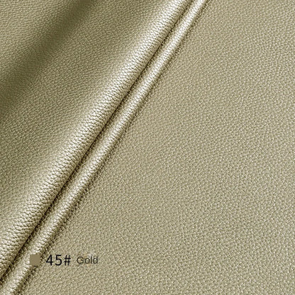 Litchi Textured PU Leather Fabric Thickened for Sofa Car Seats Designer Handmade Diy Sewing Material Cloth By The Meter