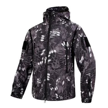 Men's Winter Autumn Softshell Fleece Jackets Windproof Outdoor Fishing Hiking Hunting Thermal Camping Cargo Coats Warm M-4XL