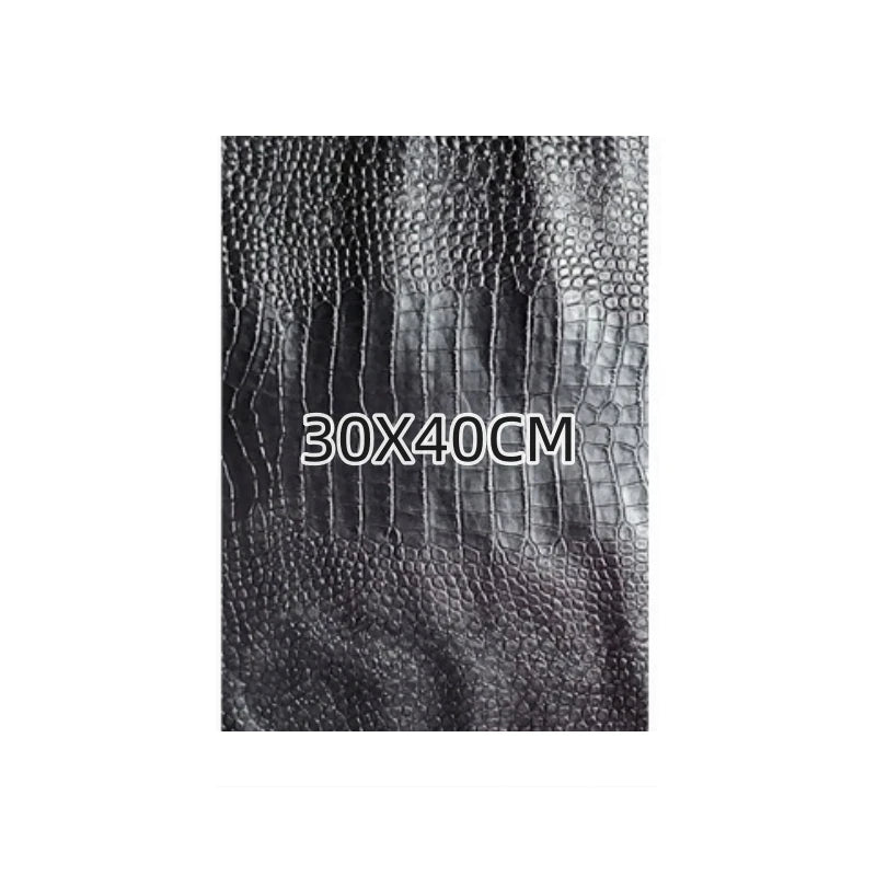0.8mm Red-brown Crocodile Sheepskin.Top-grain Leather. Genuine Leather Fabric.Handmade DIY for Motorcycle Suits.Whole Sheepskin