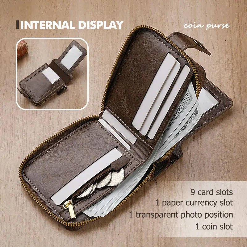 For BYD Leather Car Men Wallet Credit Card Holder Wallets With Zipper M6 G3 G5 T3 F3 I3 F0 F6 S6 S8 E5 E6 G6 L3 S7 G7