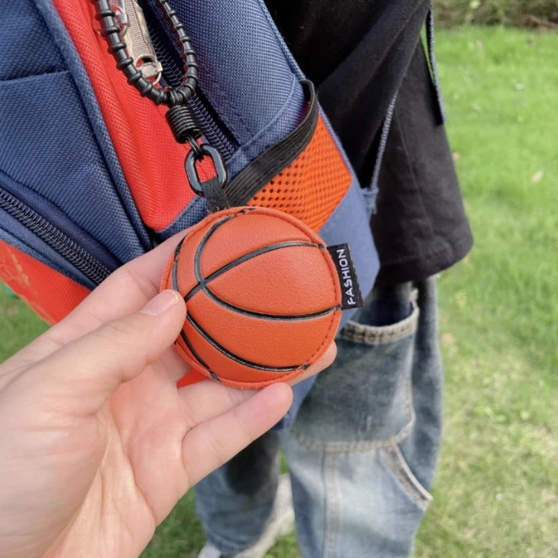 Leather Football Keychain Baseball Basketball Volleyball Leather Pendant Ladies Bag Accessories Car Key Pendant