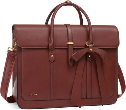Laptop Bag 13 14 15 16 inch for MacBook Air Pro M4 M3 M2 HP Notebook PU Leather Backpack Messenger Bag Handbag Women Briefcase