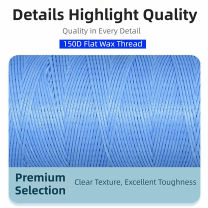 150D Leather Sewing Thread 0.8mm Thickness Walking Horse Wax Line Strong Durable Hand Stitching Thread Bookbinding