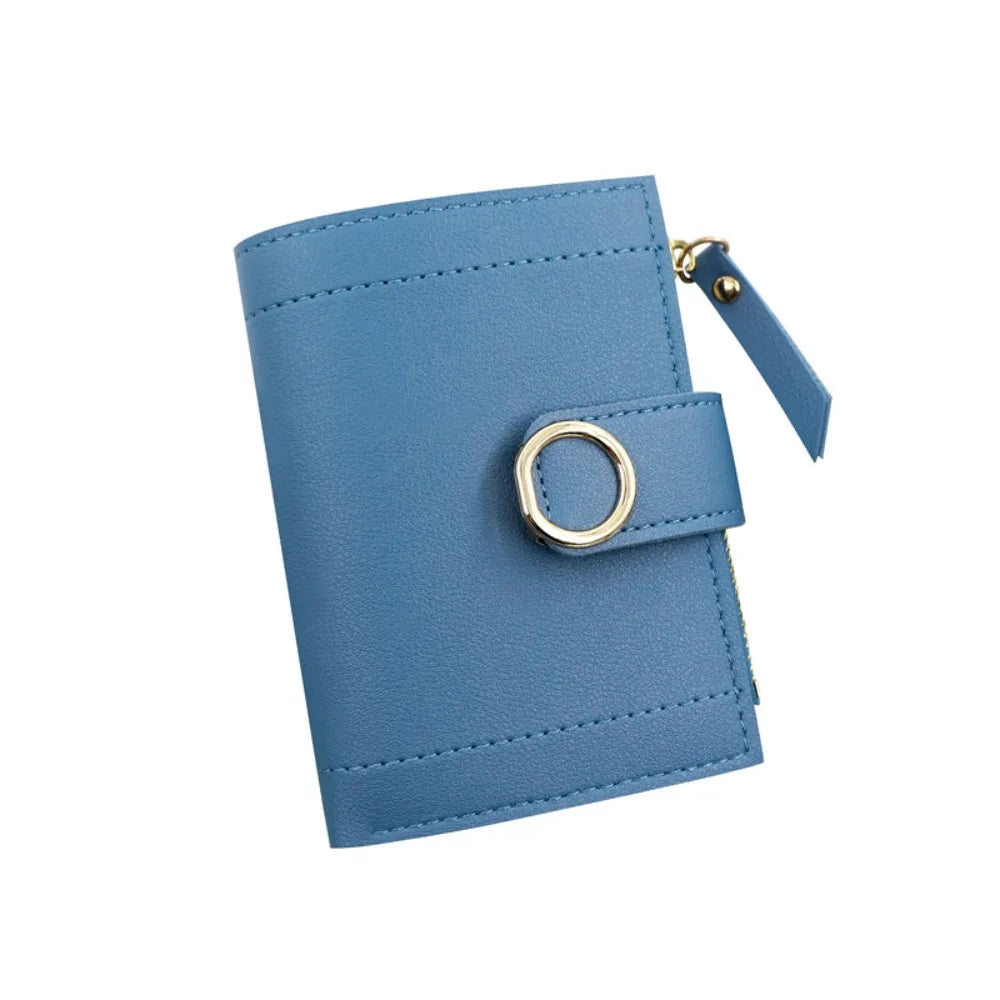 PU Leather Women Wallet Large Capacity Multiple Card Slots Short Purses Lightweight Wear-resistant Card Holder For Girls Women's