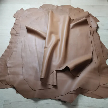 1mm Brown Sheepskin. First Layer Leather. Real Leather Fabric. Diy Handmade For Clothes. Clothes Mending. Whole Sheepskin