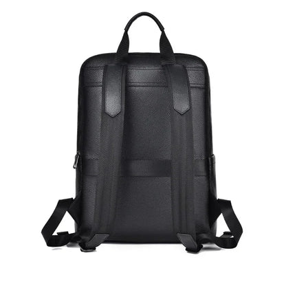 2025 New Luxury Brand Real Genuine Leather Men Backpacks Korean Student Backpack Boy Luxury 15.6 Inch Computer Laptop Bag