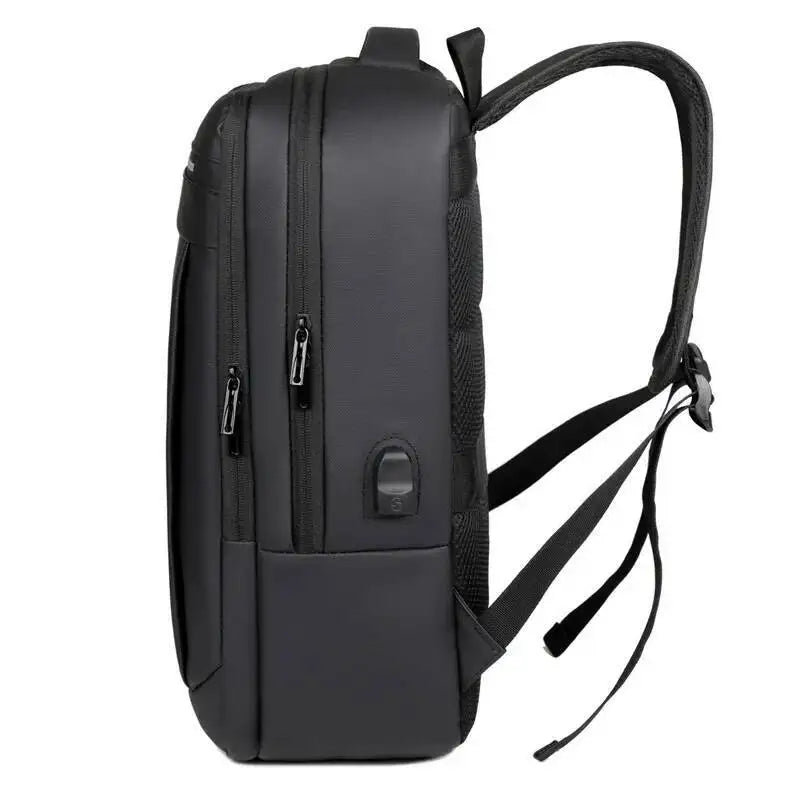 Men's Laptop Storage Double Shoulder Bags Water-Resistant Multi-Layer Storage Backpack Large Capacity Business Travel Backpack