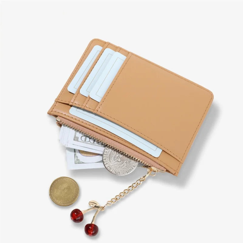 Luxury Design Wallets for Women Multi‑Function Card Holder PU Leather Female Vintage Small Card Bag Short Women's Purse