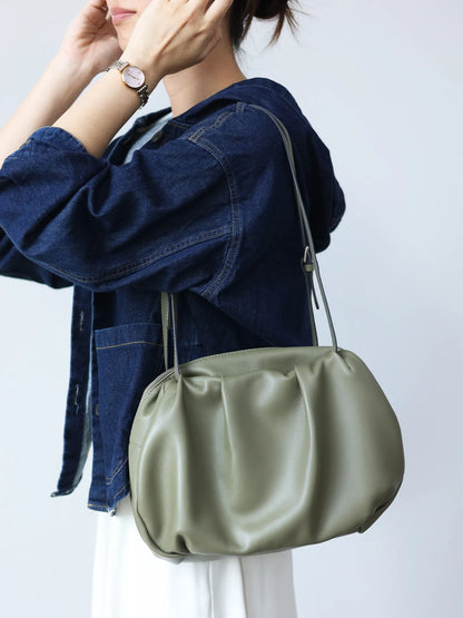 Women Luxury Genuine Leather Handbag Soft Elegant Single Shoulder Bags Suitable For Daily Usage