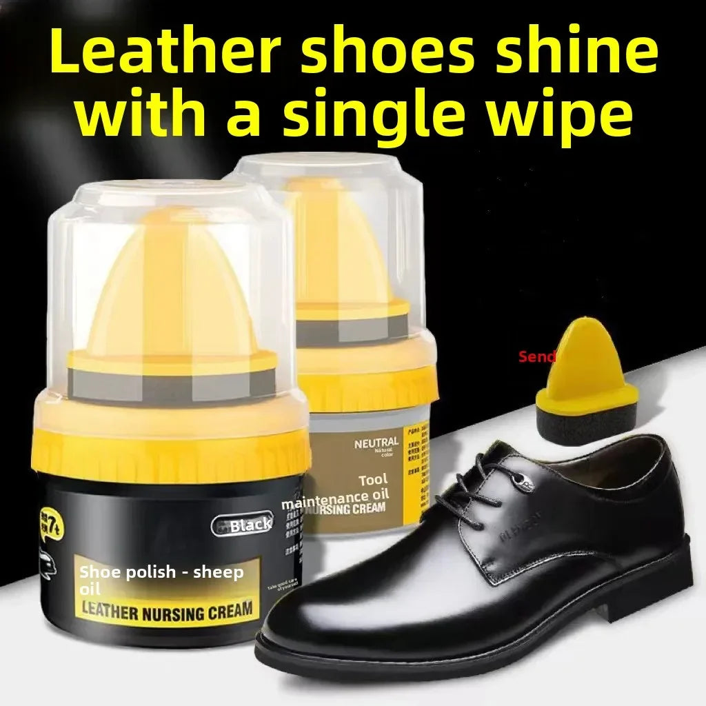 Leather Shoe Cream Black Genuine Leather Care Oil Colorless Universal Brushing Shoe Polish High-End Sheep Fat Care Shoe Cream