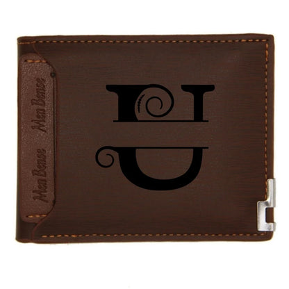 Personalized Leather Wallet for Men – Custom Engraved Name or Monogram –   Bifold Wallet – Custom Gift for Dad,