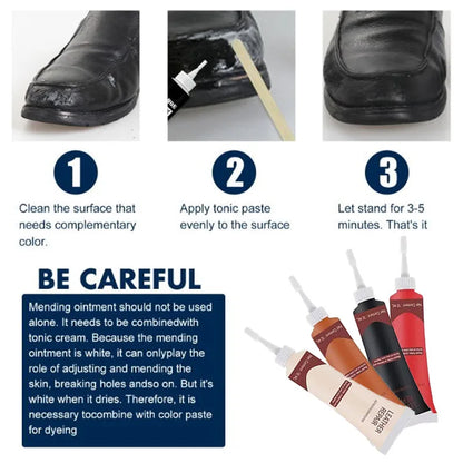 Leather Repair Paste Car Seat Sofa Leather Complementary Refurbishing Cream For Furniture Bags Shoes Scratches Cracks Filler