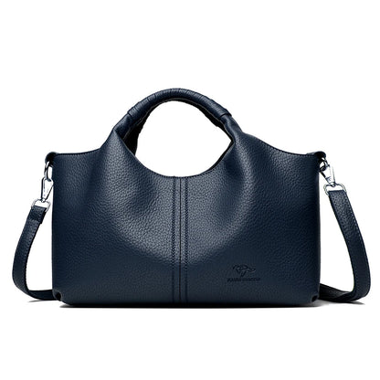 Authentic Leather Tote Bag Luxury Large Capacity Women's Single Shoulder Diagonal Crossbody Bags Fashion Simple Female Handbag