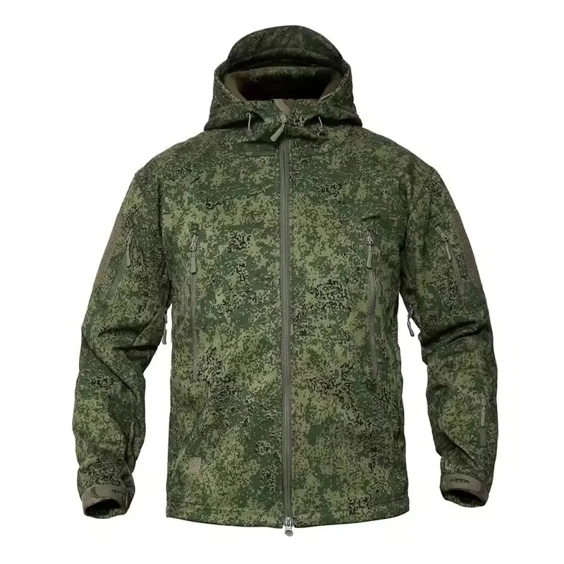Men's Winter Autumn Softshell Fleece Jackets Windproof Outdoor Fishing Hiking Hunting Thermal Camping Cargo Coats Warm M-4XL
