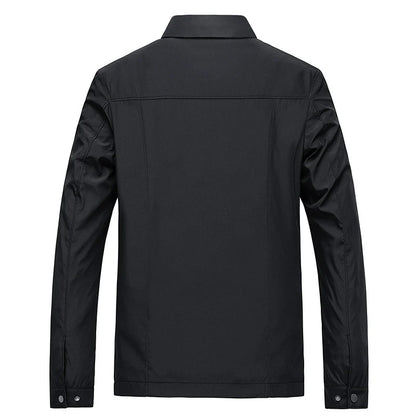 Spring Men's Lightweight Jackets Fashion Lapel Business Jackets for Men Outdoor Windbreaker Golf wear Bomber Coats Men Clothing